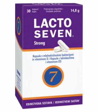 Kapsule z mlečnokislinskimi bakterijami Lacto seven strong