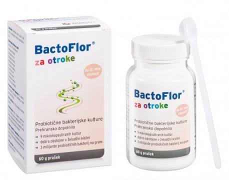 Bactoflor izdelek z mlečno-kislinskimi bakterijami za otroke v prahu 71