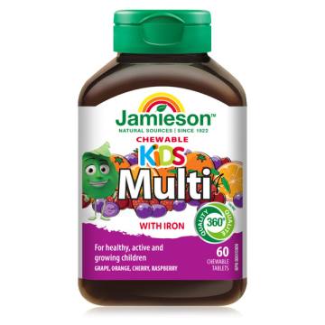 Jamieson MultiVitamini in Minerali za otroke 60 žvečljivih tablet
